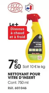 Nettoyant Pour Vitre D'Insert offre à 7,5€ sur Brico Pro