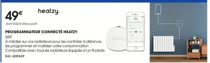 Heatzy - Programmateur Connecté offre à 49€ sur Brico Pro