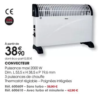 Dim - Convecteur offre à 38,9€ sur Brico Pro