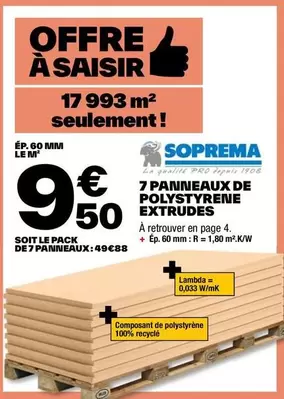 soprema - 7 panineaux de polystyrene extrudes