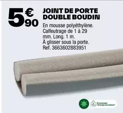 Joint De Porte Double Boudin