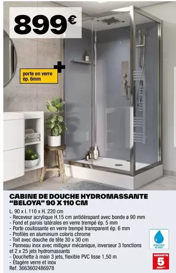 "beloya" - Cabine De Douche Hydromassante