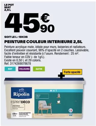 ripolin - peinture couleur interieure 2.5l