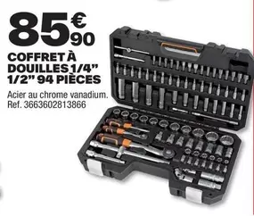 Coffret À Douilles 1/4" 1/2" 94 Pieces