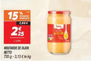 Netto - Moutarde De Dijon offre à 2,25€ sur Netto