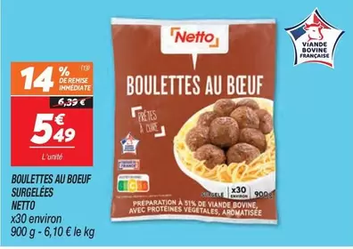 Netto - Boulettes Au Boeuf Surgelées