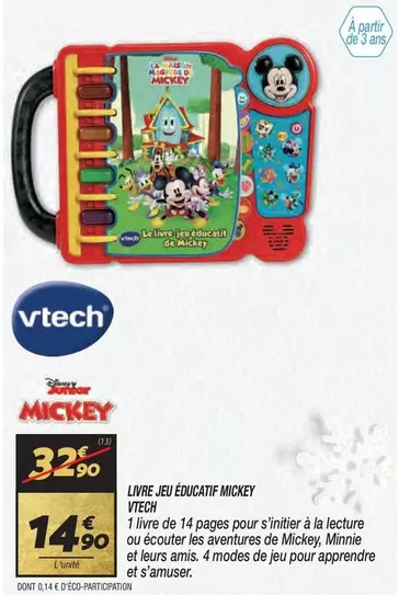 Vtech - Livre Jeu Éducatt Mickey