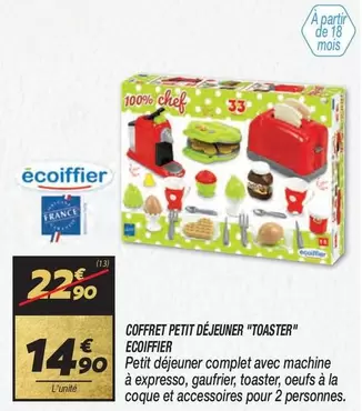 Écoiffier - Coffret Petit Déjeuner "toaster"