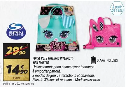 Spin Master - Purse Pets Tote Bag Interactif