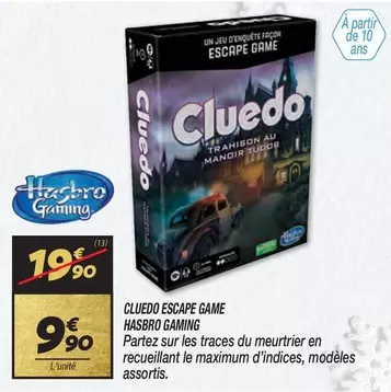 Hasbro -  Gaming - Cluedo Escape Game