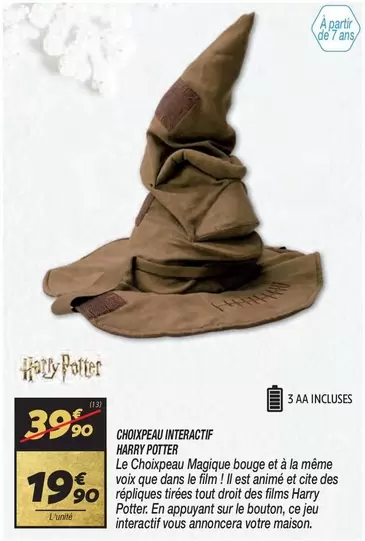 Chouxeau Interactif Harry Potter offre à 19,9€ sur Netto