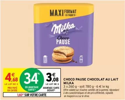 Milka - Choco Pause Chocolat Au Lait