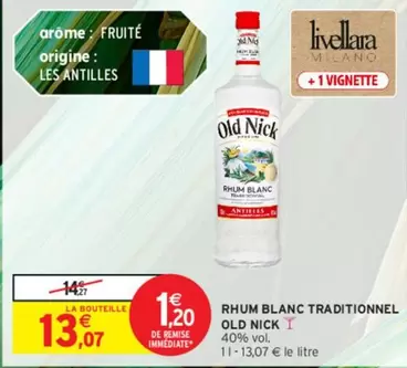 Old Nick - Rhum Blanc Traditionnel