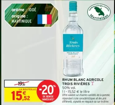 Trois Rivieres - Rhum Blanc Agricole