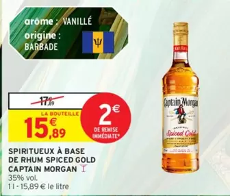 Captain Morgan Spiced Gold : Rhum Aromatisé au Goût Unique