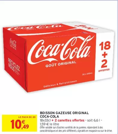 coca - Boisson Gazeuse Original