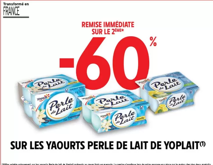 Yoplait - Sur Les Yaourts Perle De Lait