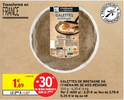 Galettes de Bretagne - Pack de 6 - Itinéraire de Nos Régions