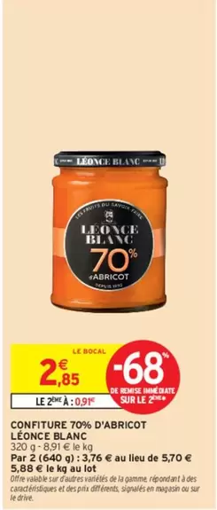 l'oréal - confiture 70% d'abricot