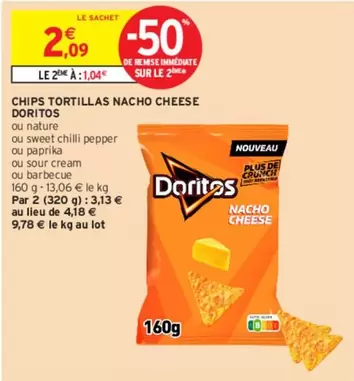 Doritos - Chips Tortillas Nacho Cheese