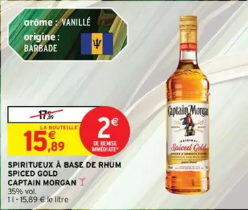 Captain Morgan Spiced Gold : L'Essence du Rhum Épicé en Promotion