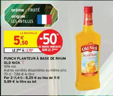 Old Nick - Punch Planteur À Base De Rhum