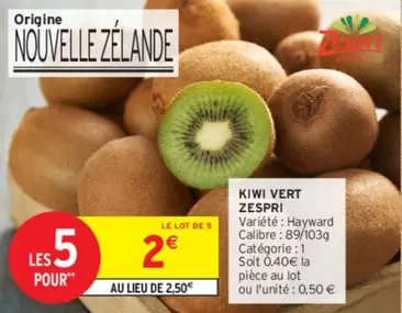 zespri - kiwi vert