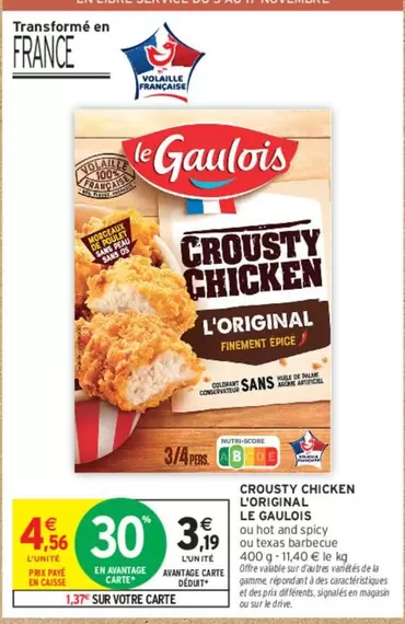 le gaulois - crousty chicken l'original