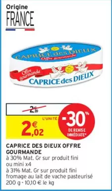 fini - caprice des dieux offre