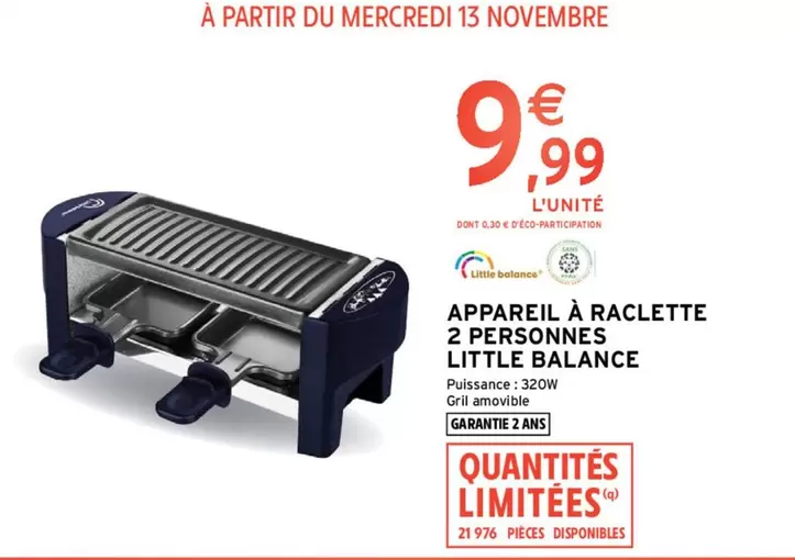 Little balance - Appareil À Raclette 2 Personnes