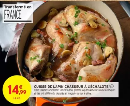 Signal - Cuisse De Lapin Chasseur À L'échalote