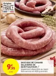 Canard - Saucisse De  Salaisons De Saint-sauveur