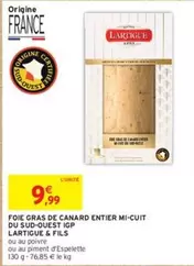 Foie Gras Entier Mi-cuit Lartigue & Fils - Canard du Sud-ouest IGP