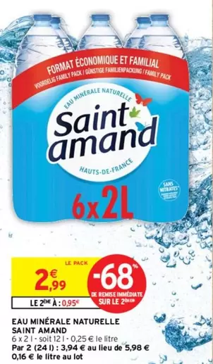 Saint Amand - Eau Minerale Naturelle