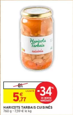 Haricots Tarbais Cuisinés offre à 5,77€ sur Intermarché Contact