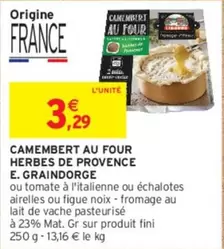 Fini - Camembert Au Four Herbes De Provence