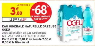 Ogeu - Eau Minérale Naturelle Gazeuse