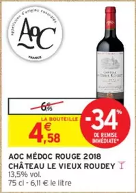 AOC - Aoc Médoc Rouge 2018