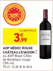 château l'evasion - aop médoc rouge