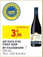 Haussmann - Igp Pays D'oc Pinot Noir