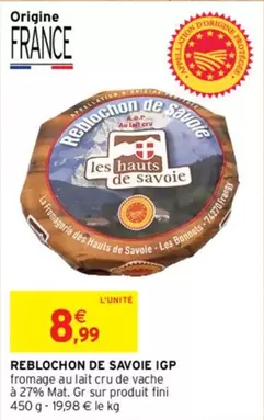 Reblochon De Savoie Igp