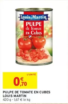 Louis Martin - Pulpe De Tomate En Cubes