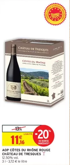 Château De Tresques - Aop Côtes Du Rhône Rouge