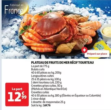 Plateau De Fruits De Mer Recif Tourteau