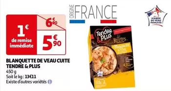 Tendre & Plus - Blanquette De Veau Cuite