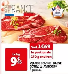 Viande Bovine: Basse Côte Avec Os 