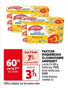 Saupiquet - Filets De Maquereaux A La Moutarde