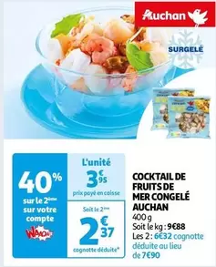 Auchan - Cocktail De Fruits De Mer Congelé