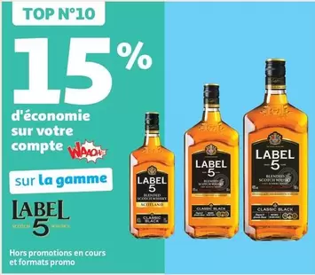 label 5 - sur la gamme