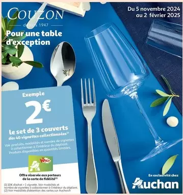 Auchan - Le Set De 3 Couverts